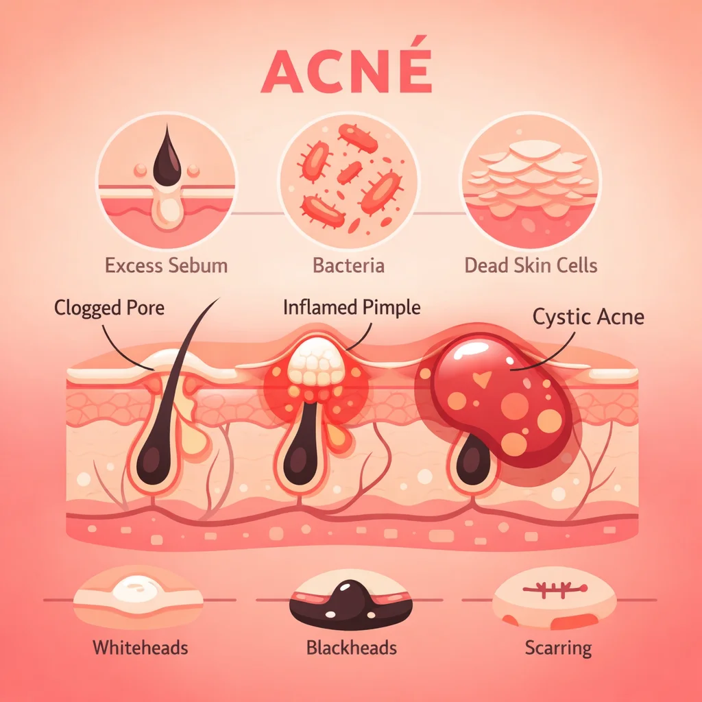 Acné: Clasificación, Causas y Tratamiento Dermatológico Efectivo