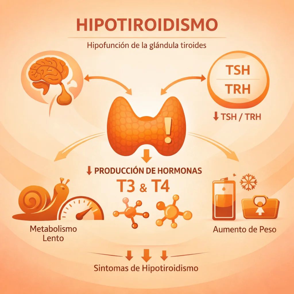 Hipotiroidismo: Síntomas, Diagnóstico con TSH y Terapia de Reemplazo