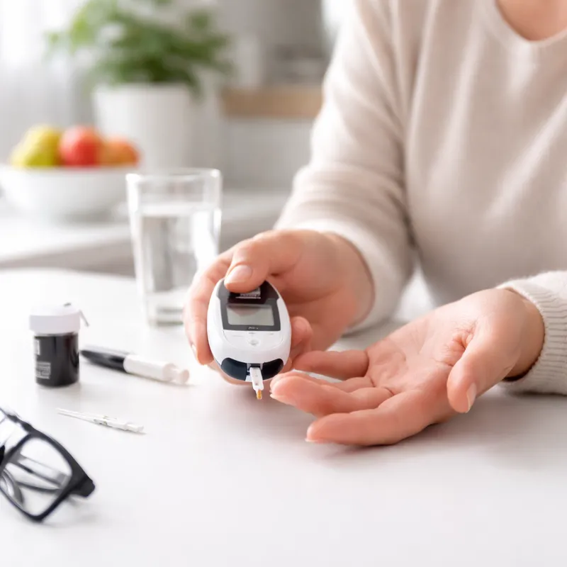 Monitoreo de glucosa en sangre en casa