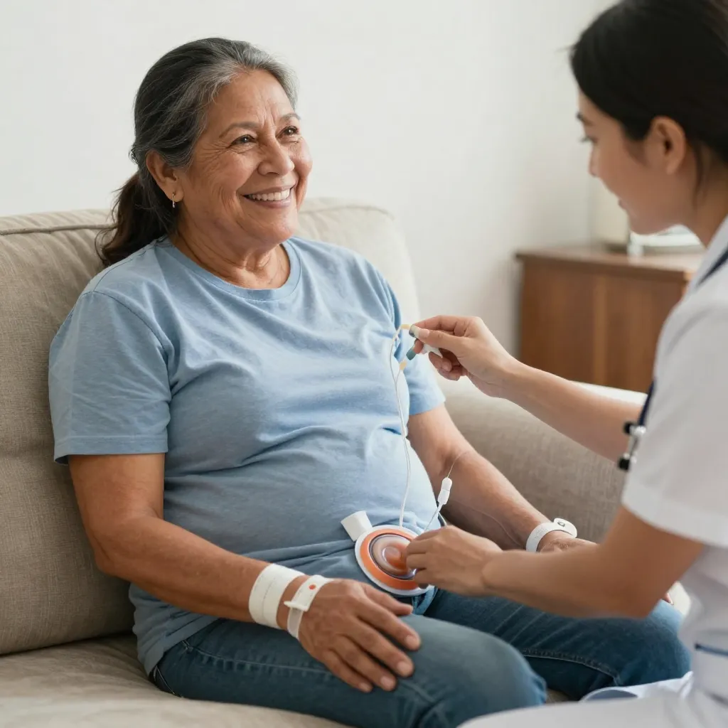 Paciente viviendo activamente con diálisis peritoneal