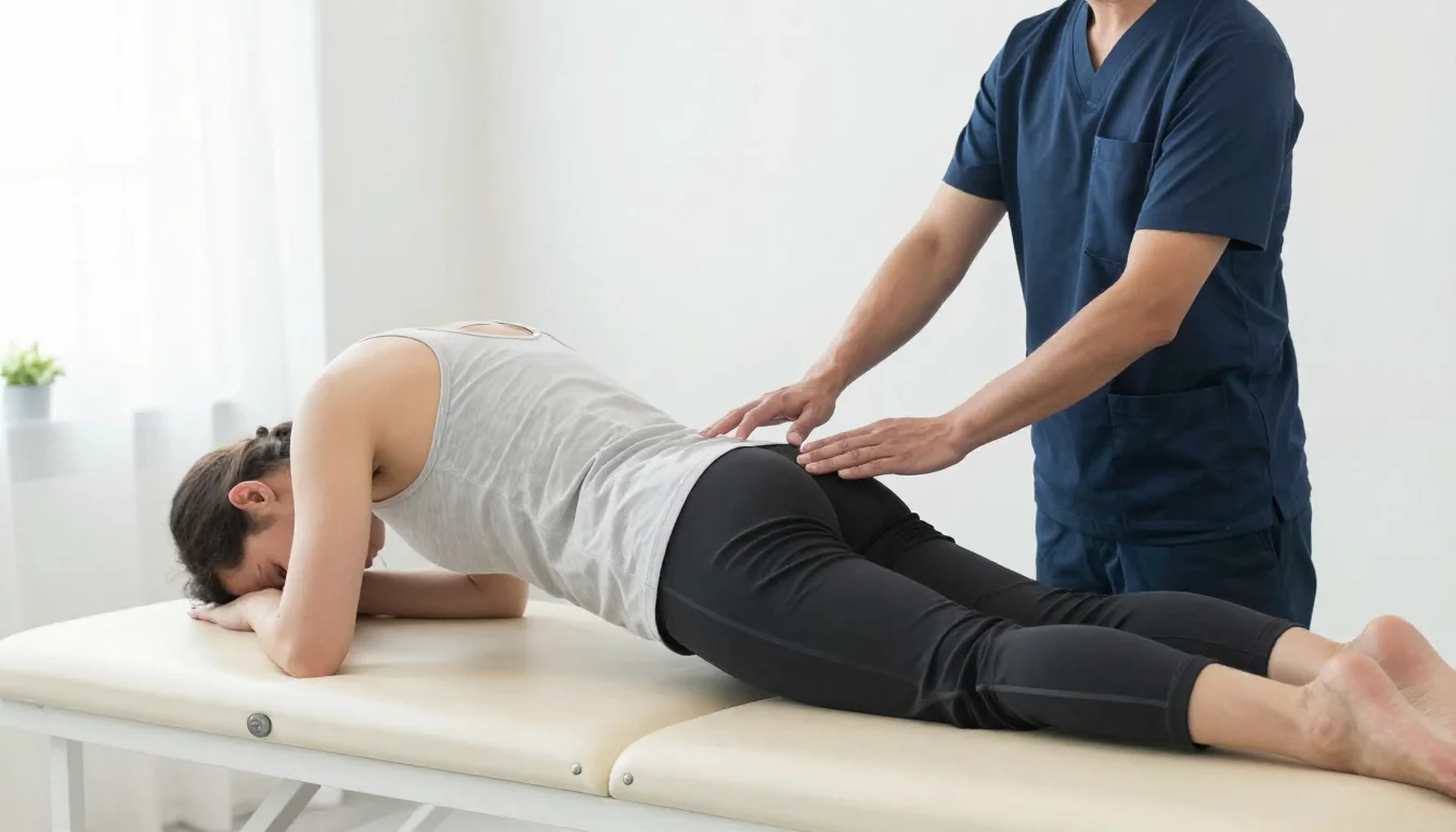 Ilustración sobre tratamiento de la bursitis de cadera