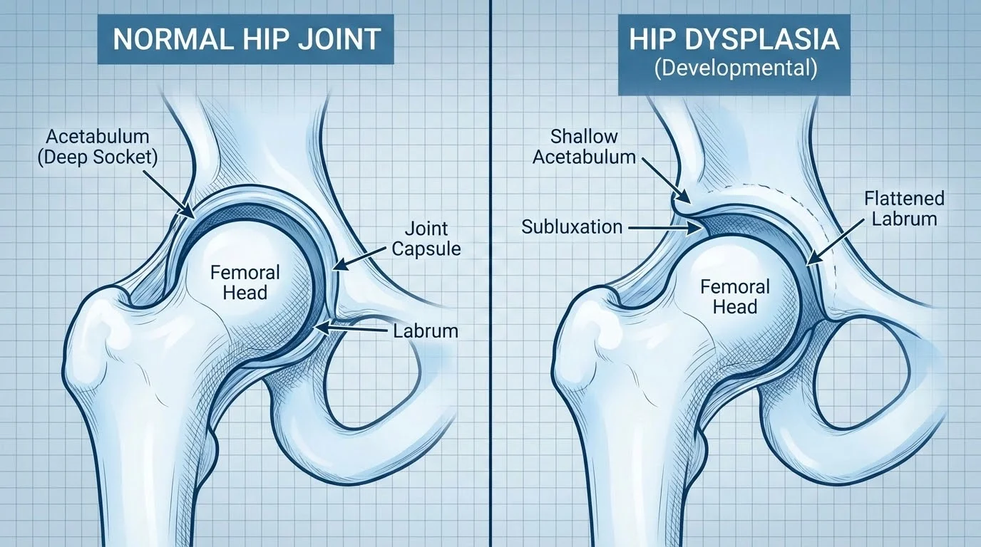 Displasia de Cadera en Adultos: Síntomas, Diagnóstico y Tratamiento 2026