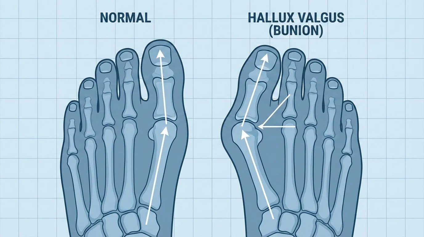Juanetes (Hallux Valgus): Causas, Síntomas y Tratamiento Completo