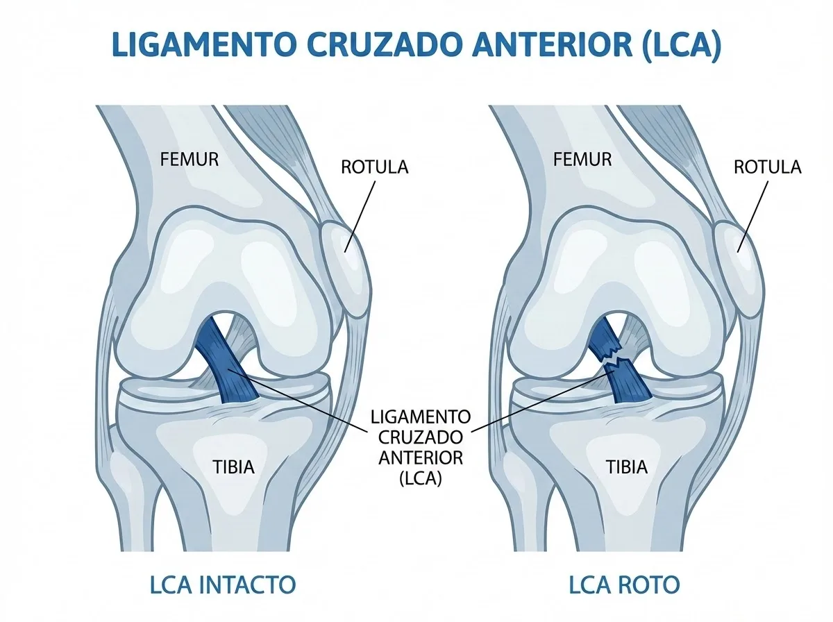Lesión del Ligamento Cruzado Anterior: Síntomas, Tratamiento y Recuperación