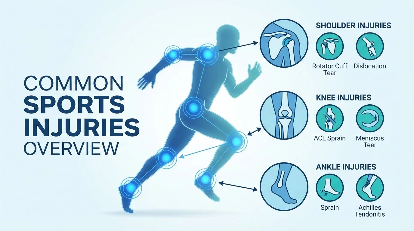 Lesiones Deportivas Comunes: Prevención, Síntomas y Tratamiento