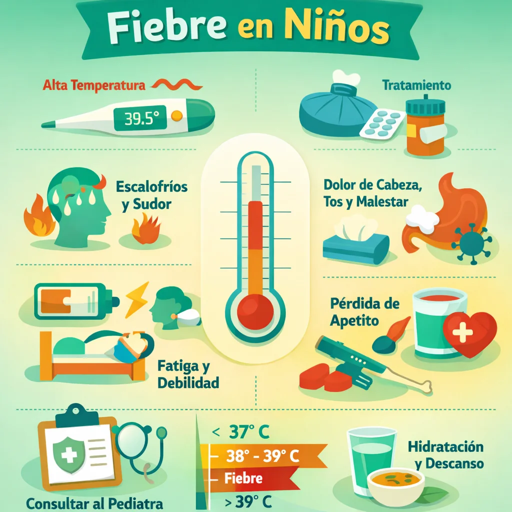 Fiebre en Niños: Cuándo Debes Preocuparte y Acudir al Pediatra