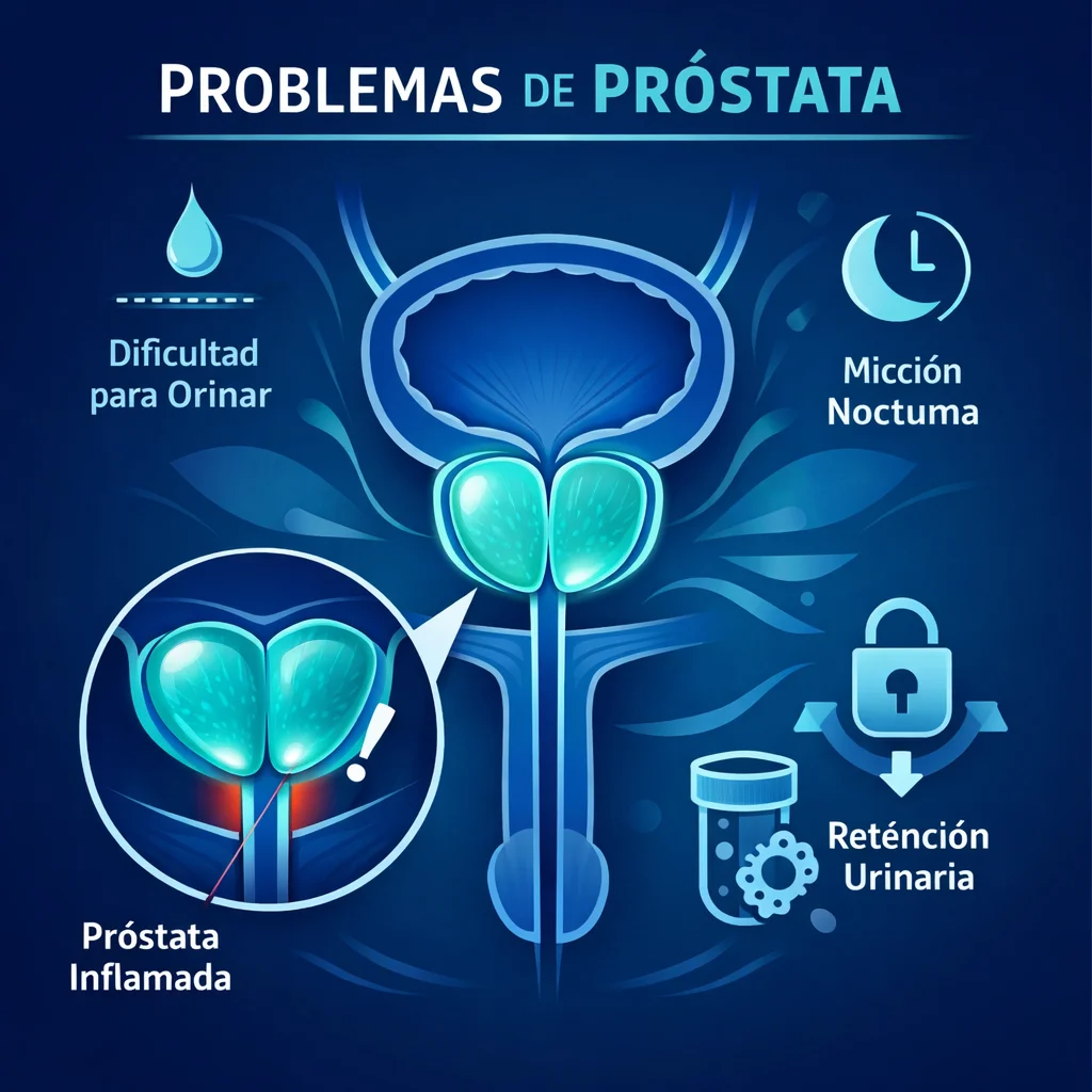 Problemas de Próstata: HPB, Prostatitis y Cáncer - Guía para Hombres