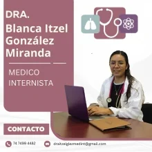 Foto de Dr. Blanca Itzel González Miranda, Medicina Interna en Ciudad de México