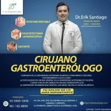 Foto de Dr. Erik Santiago Santeliz Bojorges, Cirugía General en Tuxtla Gutiérrez
