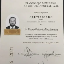 Foto de Dr. Alexandr Carlosovich Vera Kolomoets, Cirugía General en Saltillo