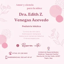 Foto de Dr. Edith Zulema Venegas Acevedo, Pediatría en Tepic