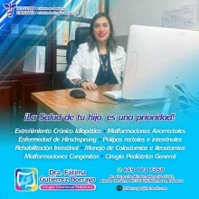 Foto de Dr. Fátima Gutiérrez Borrayo, Cirugía Pediátrica en Villahermosa