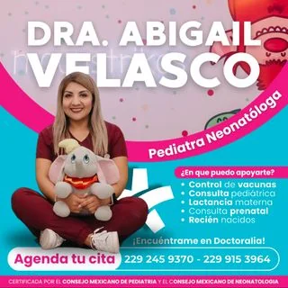 Foto de Dr. Abigail Velasco, Pediatría en Veracruz