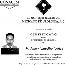 Foto de Dr. Abner Gonzalez Cortes, Urología en Veracruz
